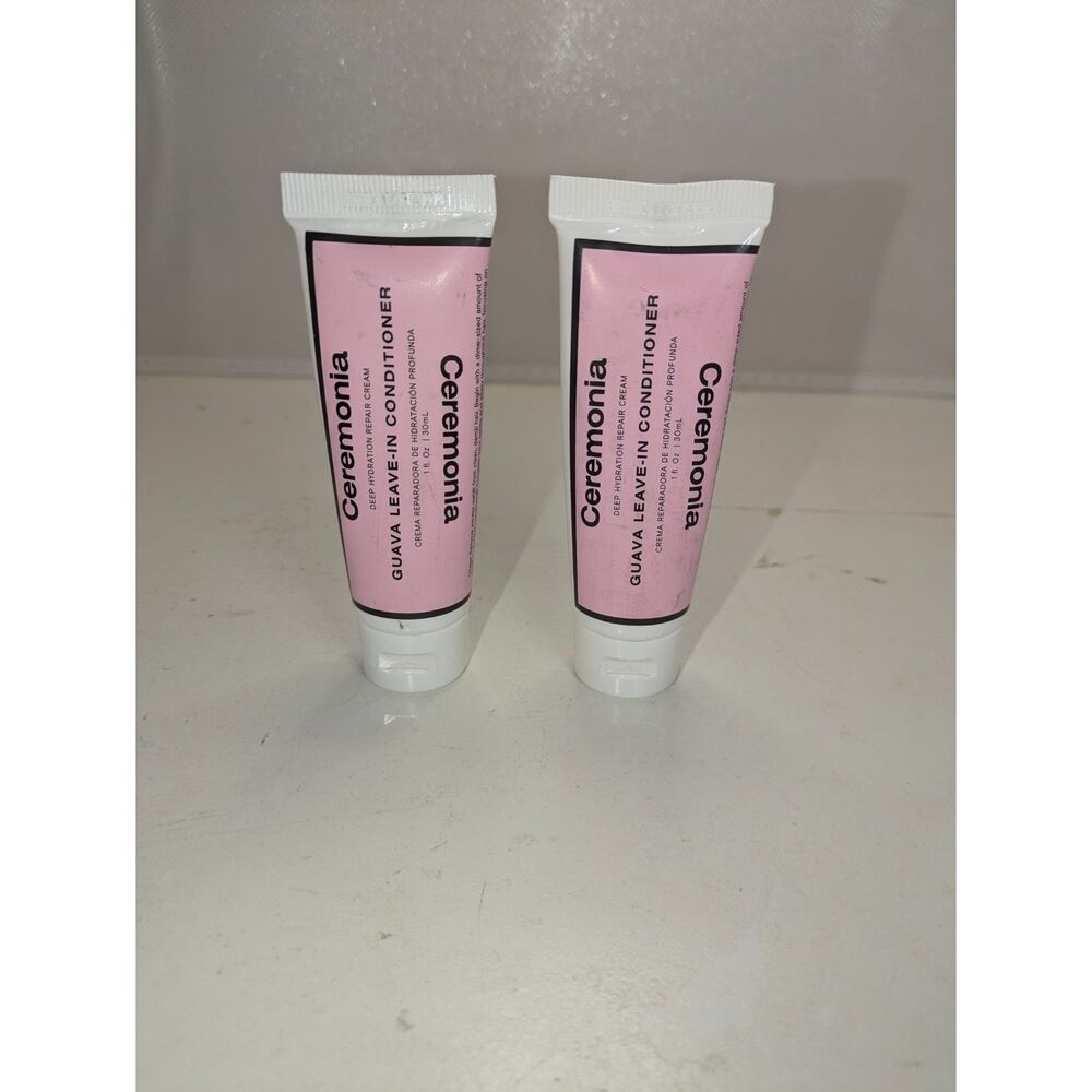 Ceremonia Guava Leave-In Conditioner Sample 1 fl oz - Lot of 2